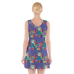 V-Neck Sleeveless Dress 