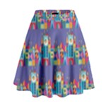 IT S A SMALL WORLD High Waist Skirt