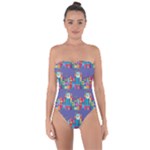 IT S A SMALL WORLD Tie Back One Piece Swimsuit