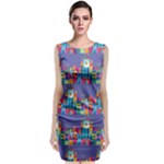 IT S A SMALL WORLD Sleeveless Velvet Midi Dress