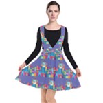 IT S A SMALL WORLD Plunge Pinafore Dress