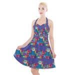 IT S A SMALL WORLD Halter Party Swing Dress 