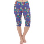 IT S A SMALL WORLD Lightweight Velour Cropped Yoga Leggings