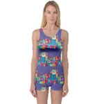 IT S A SMALL WORLD One Piece Boyleg Swimsuit
