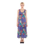 IT S A SMALL WORLD Sleeveless Maxi Dress