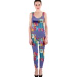IT S A SMALL WORLD One Piece Catsuit