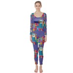 IT S A SMALL WORLD Long Sleeve Catsuit