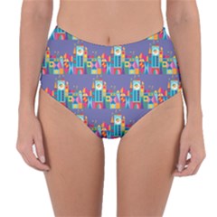 Reversible High-Waist Bikini Bottoms 