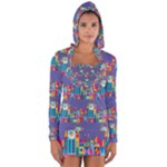 IT S A SMALL WORLD Long Sleeve Hooded T-shirt