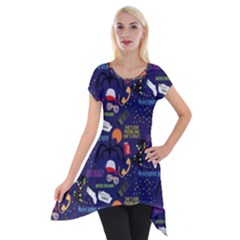 Short Sleeve Side Drop Tunic 