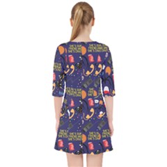 Quarter Sleeve Pocket Dress 