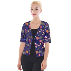 Cropped Button Cardigan 