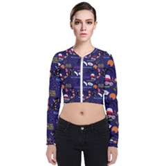 Long Sleeve Zip Up Bomber Jacket 