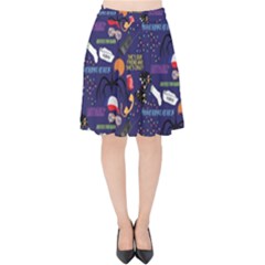 Velvet High Waist Skirt 