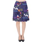 STRANGER THINGS Velvet High Waist Skirt