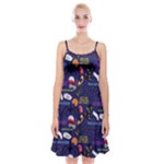 STRANGER THINGS Spaghetti Strap Velvet Dress