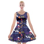 STRANGER THINGS Velvet Skater Dress