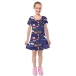 STRANGER THINGS Kids  Short Sleeve Velvet Dress