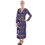 STRANGER THINGS Velvet Maxi Wrap Dress