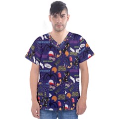 Men s V-Neck Scrub Top 