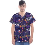 STRANGER THINGS Men s V-Neck Scrub Top