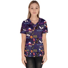 Women s V-Neck Scrub Top 