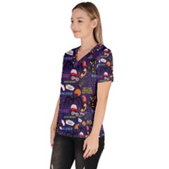 Women s V-Neck Scrub Top 