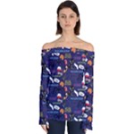 STRANGER THINGS Off Shoulder Long Sleeve Top
