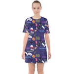 STRANGER THINGS Sixties Short Sleeve Mini Dress