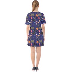 Sixties Short Sleeve Mini Dress 