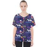 STRANGER THINGS V-Neck Dolman Drape Top