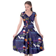 STRANGER THINGS Cap Sleeve Wrap Front Dress from ArtsNow.com