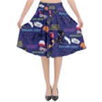 STRANGER THINGS Flared Midi Skirt