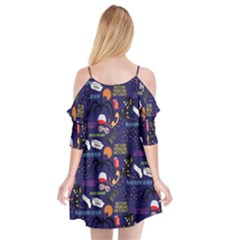 Cutout Spaghetti Strap Chiffon Dress 