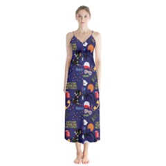 Button Up Chiffon Maxi Dress 