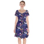 STRANGER THINGS Short Sleeve Bardot Dress