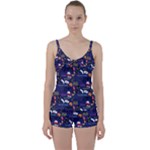 STRANGER THINGS Tie Front Two Piece Tankini