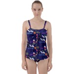 STRANGER THINGS Twist Front Tankini Set