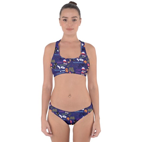 STRANGER THINGS Cross Back Hipster Bikini Set from ArtsNow.com