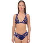 STRANGER THINGS Double Strap Halter Bikini Set