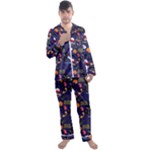 STRANGER THINGS Men s Satin Pajamas Long Pants Set