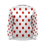 WHITE POLKA DOT Women s Sweatshirt - N05A