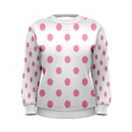 WHITE POLKA DOT Women s Sweatshirt - N05C