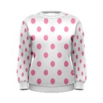 WHITE POLKA DOT Women s Sweatshirt - N05C