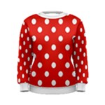 RED POLKA DOT Women s Sweatshirt