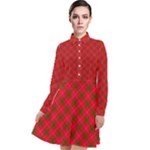 Holiday Long Sleeve Chiffon Shirt Dress