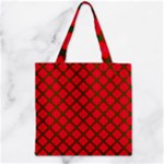 Holiday Zipper Grocery Tote Bag
