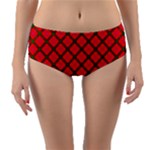 Holiday Reversible Mid-Waist Bikini Bottoms