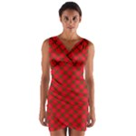 Holiday Wrap Front Bodycon Dress