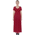 Holiday High Waist Short Sleeve Maxi Dress
